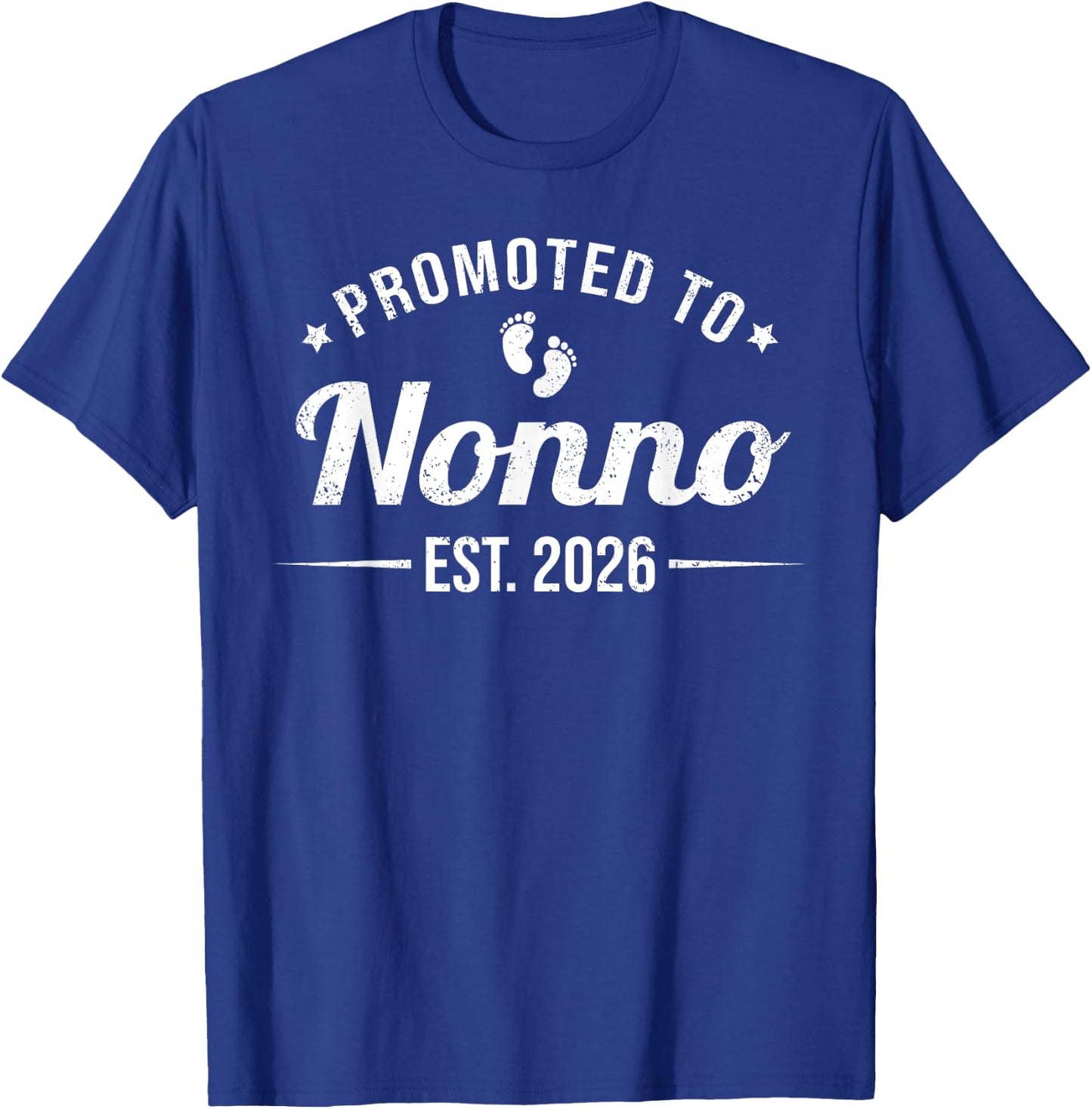 Promoted To Nonno EST. 2026 Funny Soon To Be Nonno T-Shirt - T-Shirt | Royal