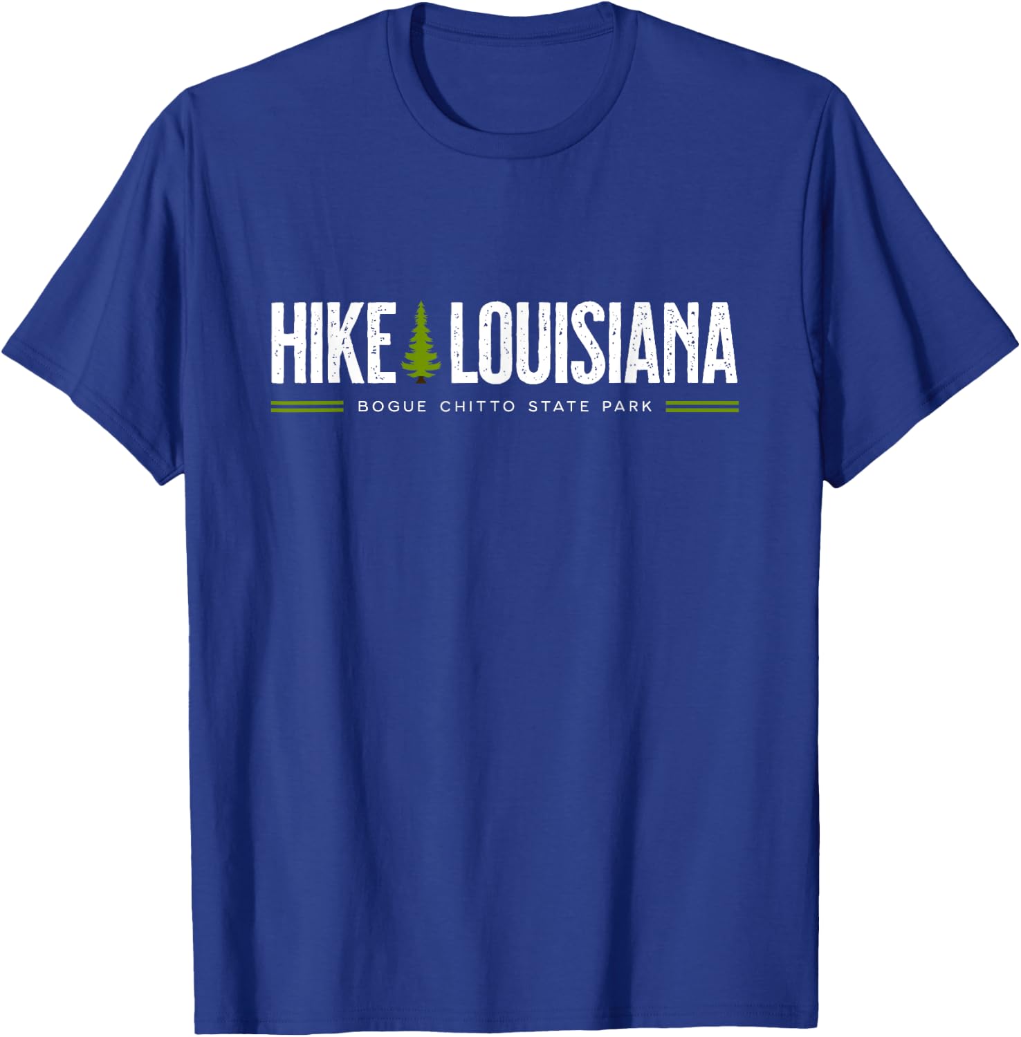 Louisiana LA Bogue Chitto State Park Hike Tree Retro Graphic T-Shirt - T-Shirt | Royal