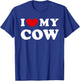I Love My Cow, I Heart My Cow T-Shirt - T-Shirt | Royal