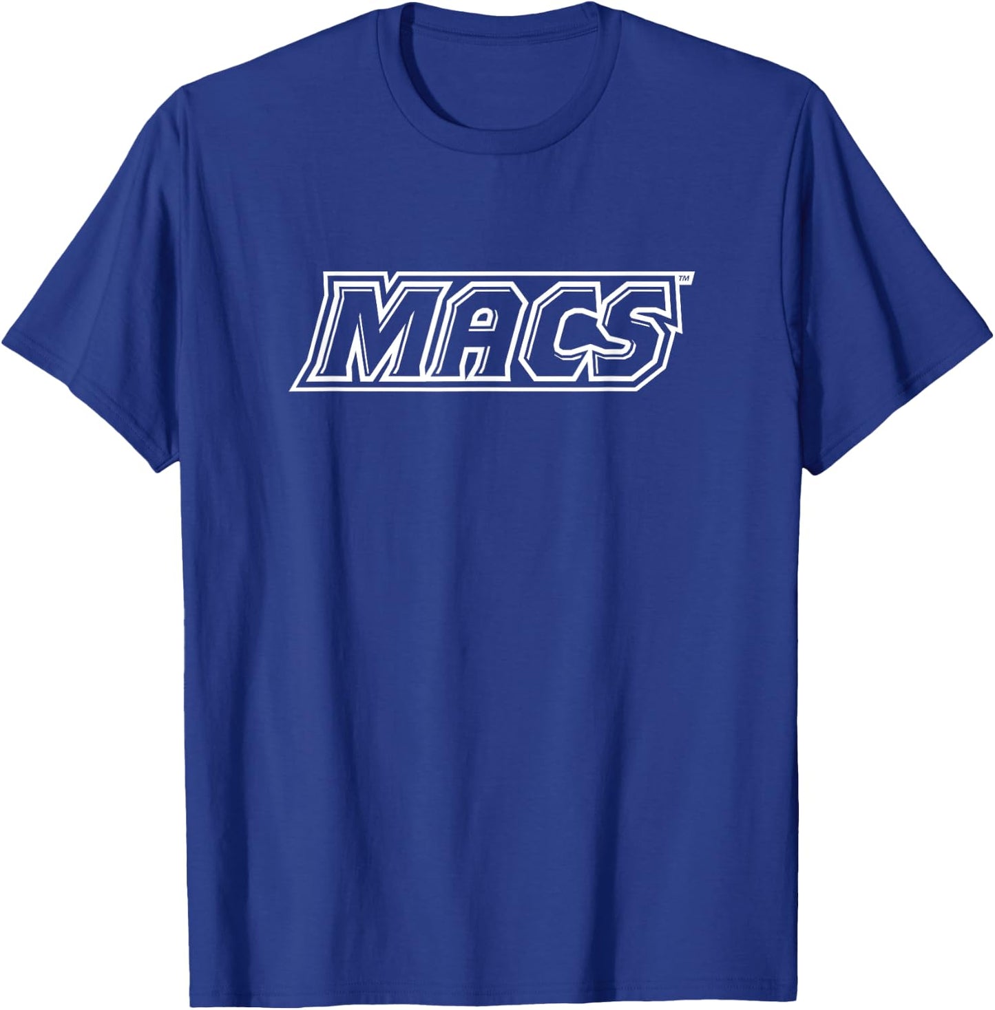 Macs - Yeshiva University Maccabees White Logo T-Shirt - T-Shirt | Royal