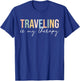 Traveling Is My Therapy Cool Travel Vacation Adventure Lover T-Shirt - T-Shirt | Royal