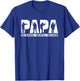 Papa Veteran The Myth The Legend Fathers Day Grandpa T-Shirt - T-Shirt | Royal