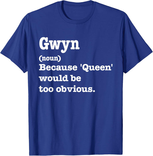 GWYN Sarcasm Queen - Custom GWYN Women's T-Shirt - T-Shirt | Royal