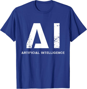 Artificial intelligence - robot engineer Cyborg future T-Shirt - T-Shirt | Royal