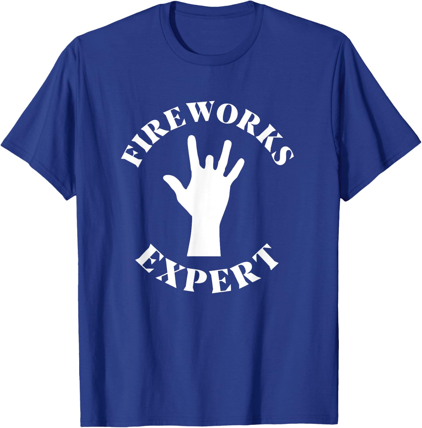 Missing Finger Fireworks Expert Funny 4th Of July Women Men T-Shirt - T-Shirt | Royal