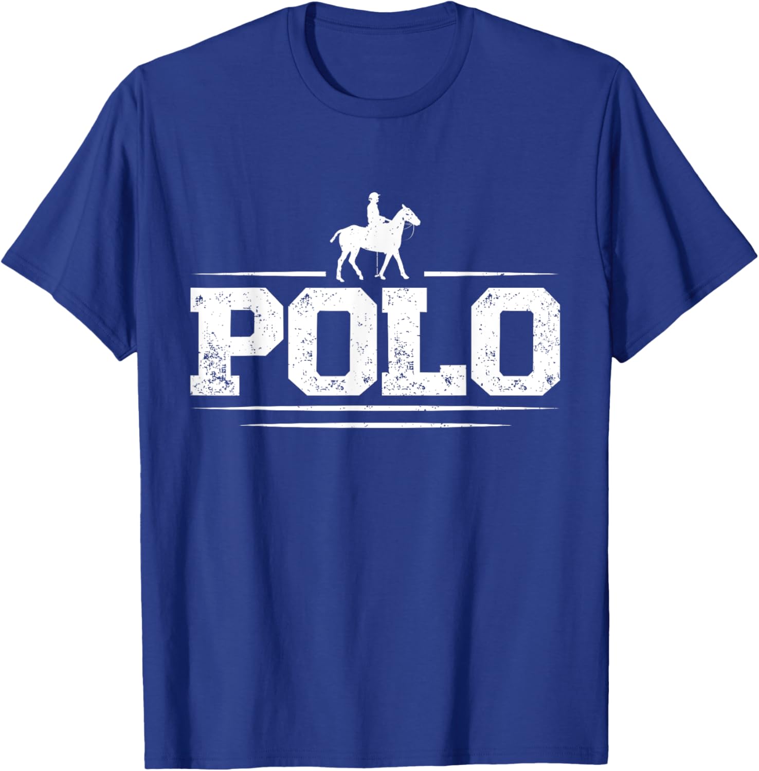Polo Players Horseback Riding Horse Equestrian Sports T-Shirt - T-Shirt | Royal