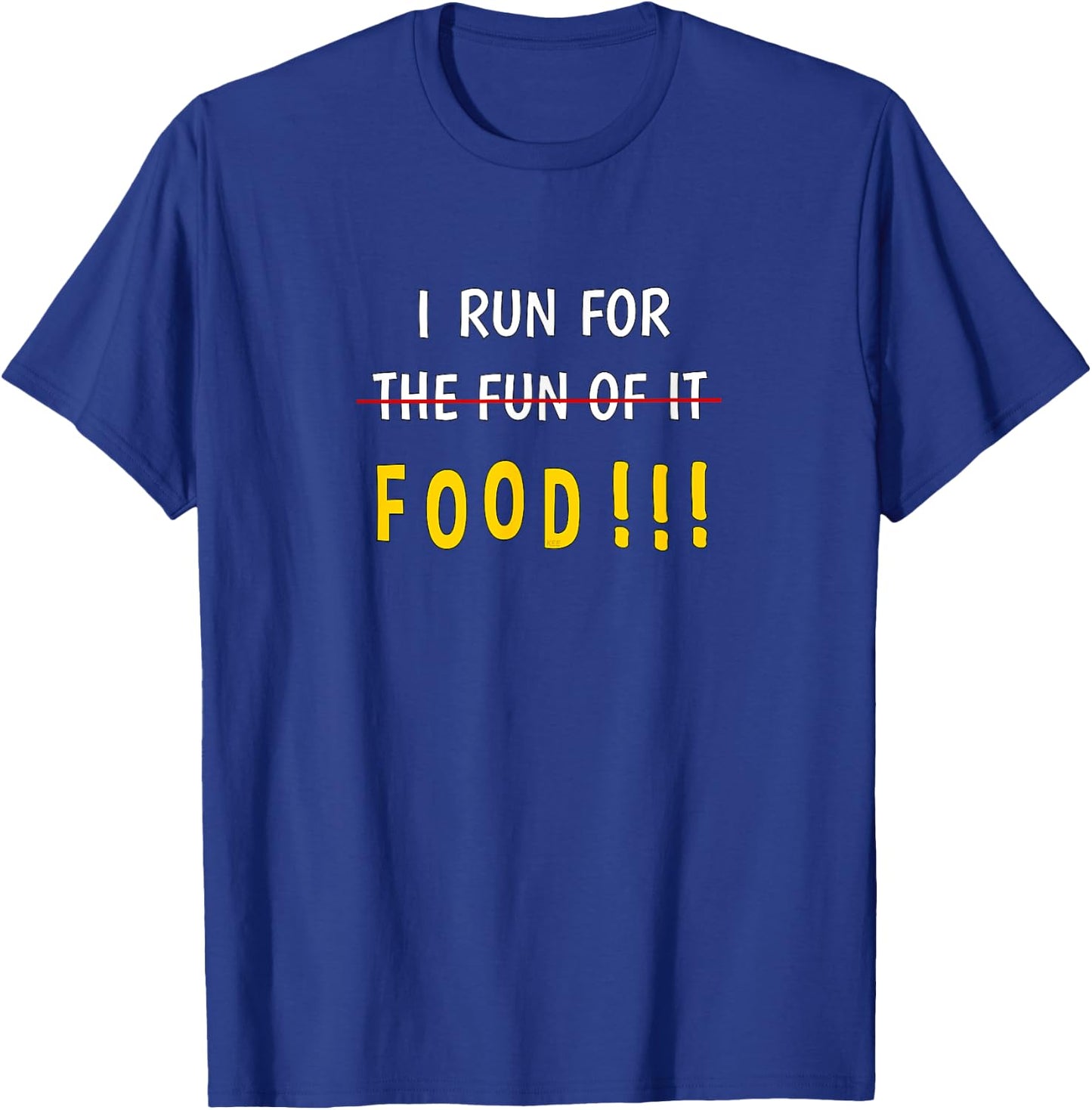 Funny Food Running Shirt Motivational Workout Shirts Women T-Shirt - T-Shirt | Royal