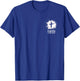 Faith Over Fear Small Cross Christian Minimalist Religious T-Shirt - T-Shirt | Royal