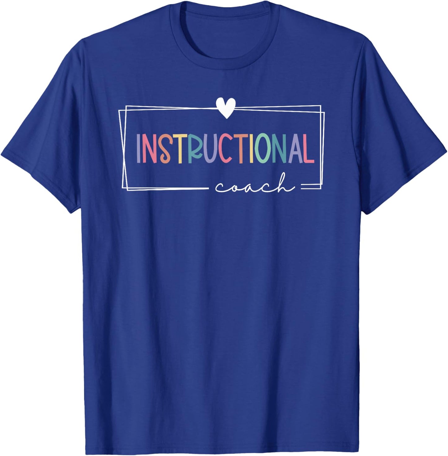 Instructional Coach School Cute Academic Specialist Teacher T-Shirt - T-Shirt | Royal