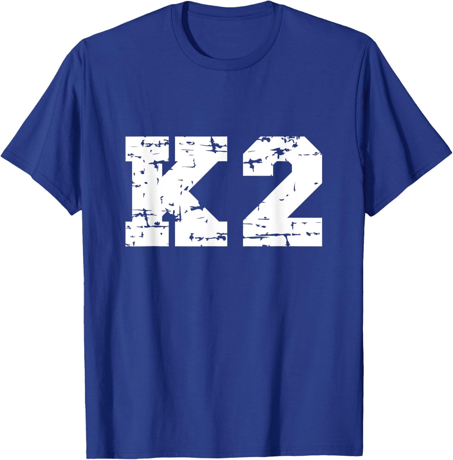 K2 Souvenir / K2 Mountain Climber / Modern Font Design T-Shirt - T-Shirt | Royal