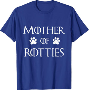 Rottie Dog Mom Shirt, Mother of Rotties T-Shirt - T-Shirt | Royal