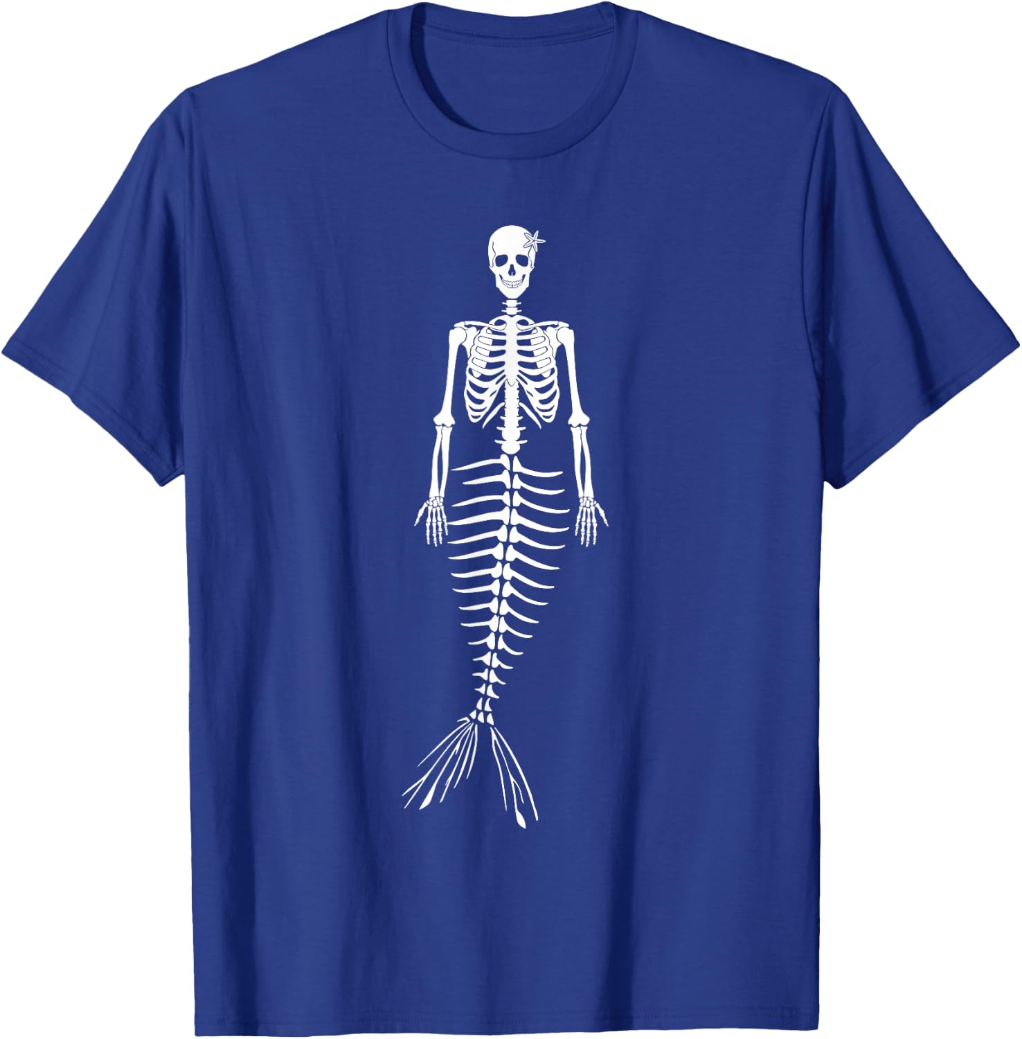 Halloween Skeletal Mermaid Skeleton Gothic Men Women Kids T-Shirt - T-Shirt | Royal