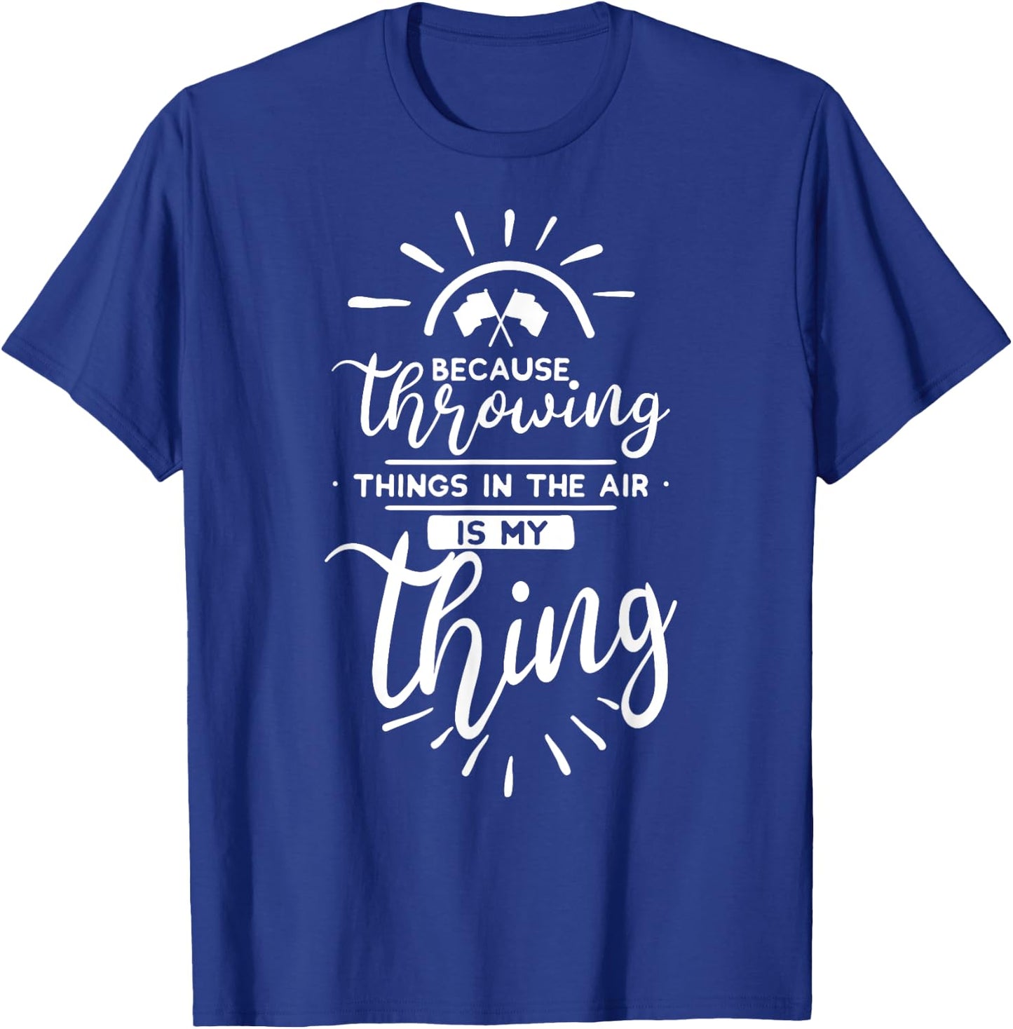 Flag Spinner Gift Design Winter Guard Color Guard T-Shirt - T-Shirt | Royal