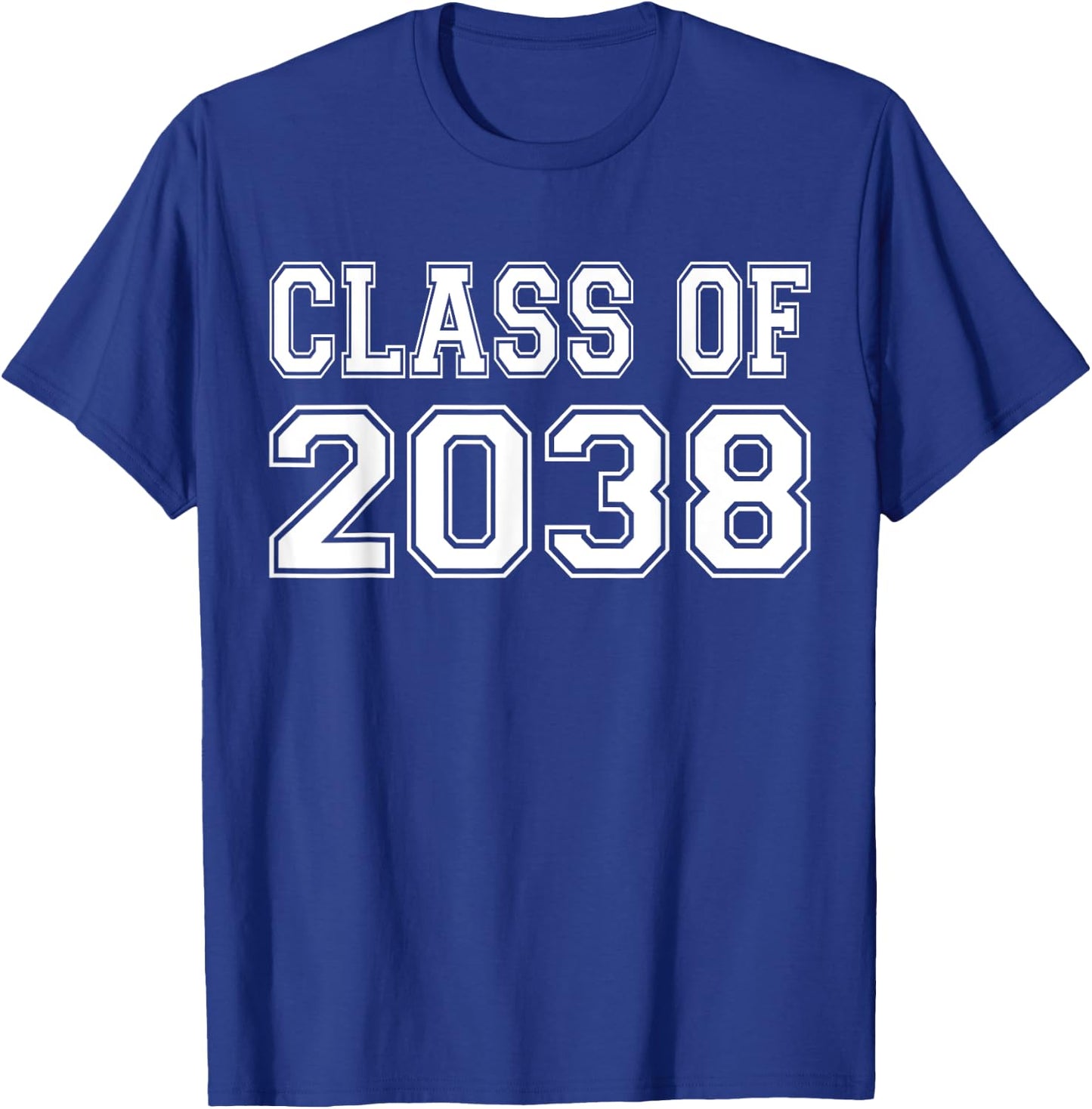 Class Of 2038 Pre-K First Day of School Kids 2038 Graduation T-Shirt - T-Shirt | Royal