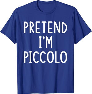 Pretend I'm Piccolo Lazy Easy Halloween Matching Costume T-Shirt - T-Shirt | Royal