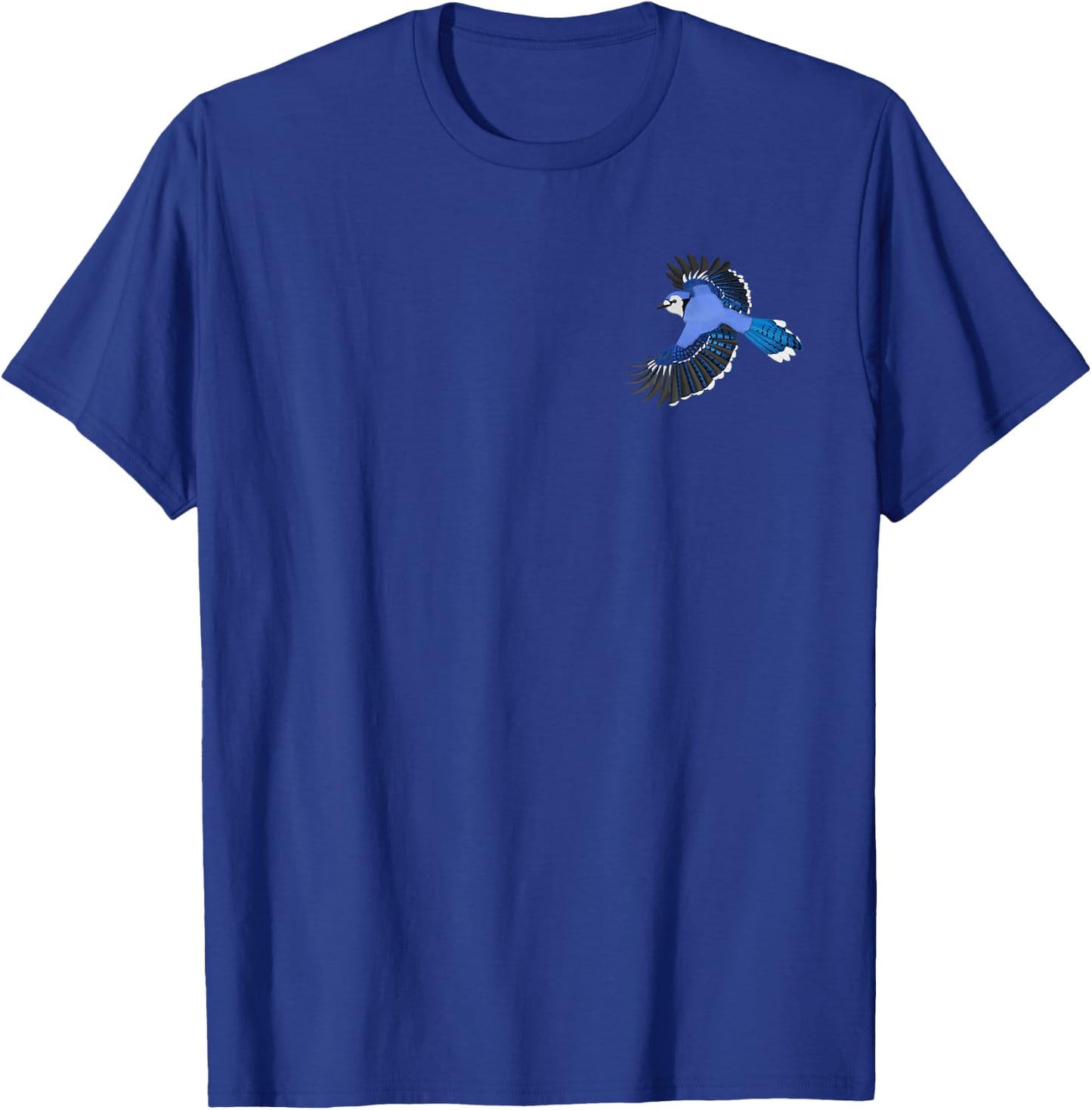 Blue Jay Bird Birder Birdwatching Biologist Ornithologist T-Shirt - T-Shirt | Royal