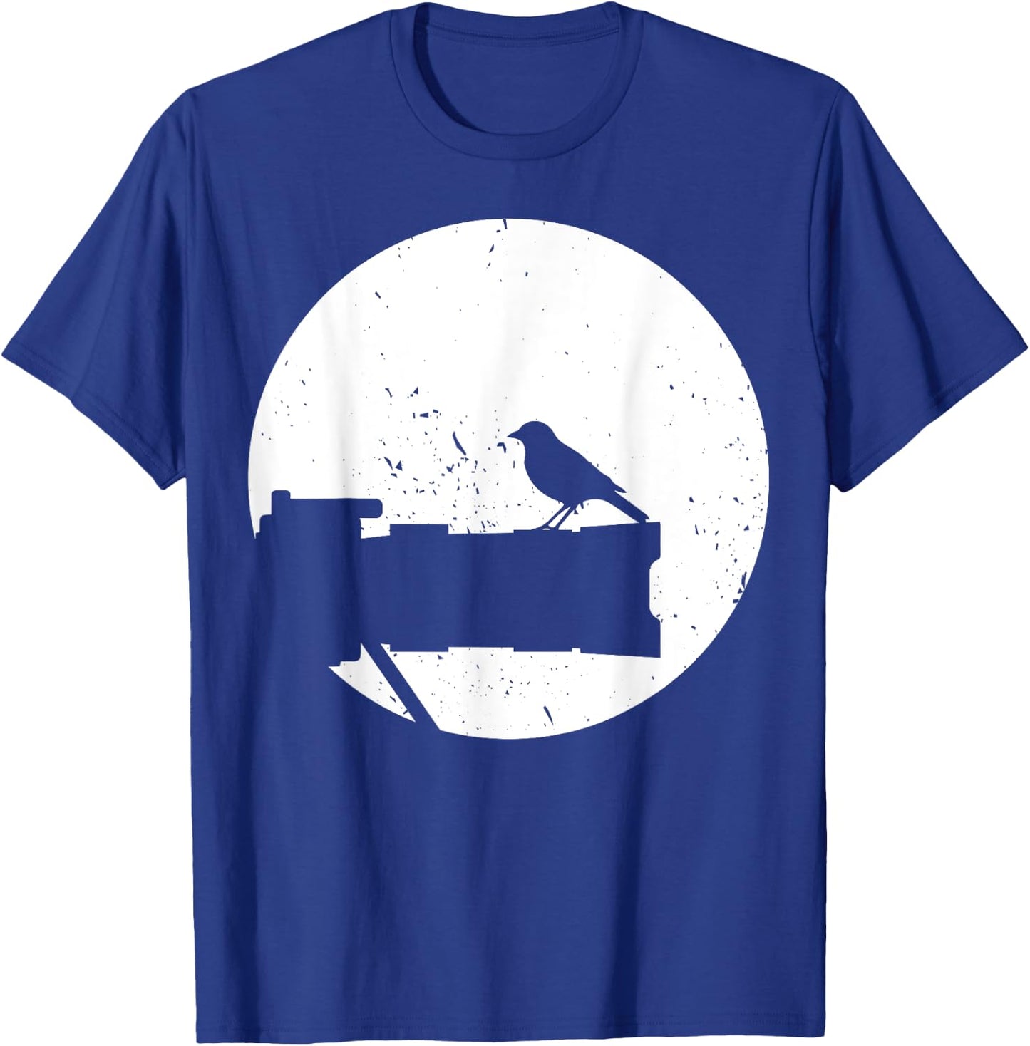 Nature Photography - Long Lens - Bird On Camera Photographer T-Shirt - T-Shirt | Royal