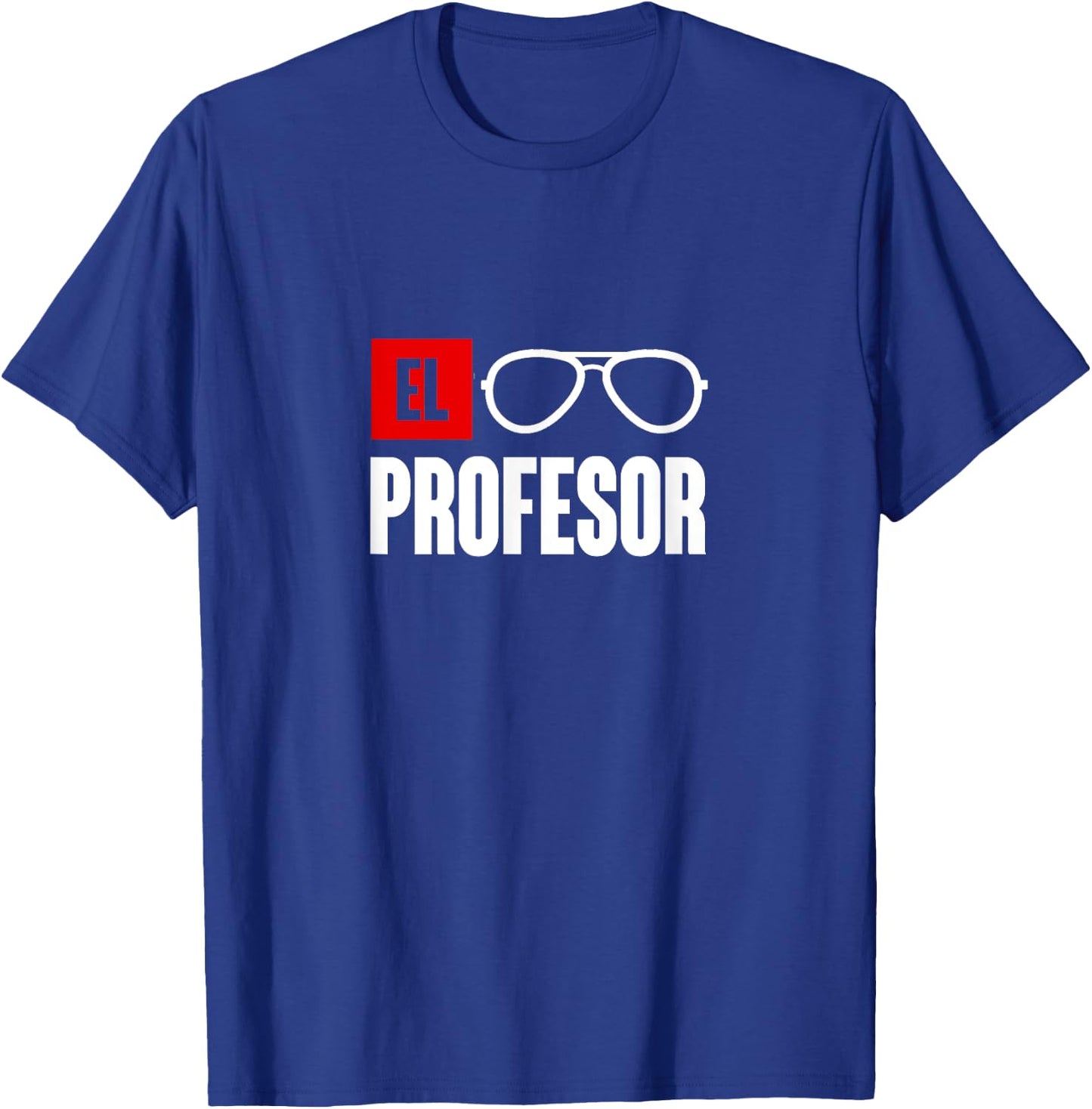 El professor money costume profesor glasses men teacher gift T-Shirt - T-Shirt | Royal