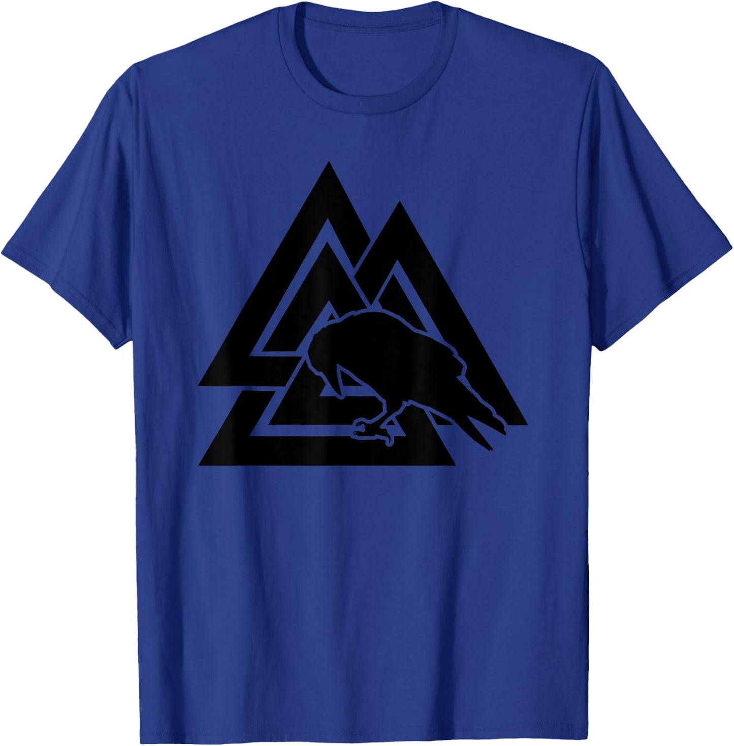 Valhalla Symbol Odin Crow Viking Warrior T-Shirt - T-Shirt | Royal