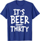 DeluxeTees It's Beer Thirty , Small, Black T-Shirt - T-Shirt | Royal