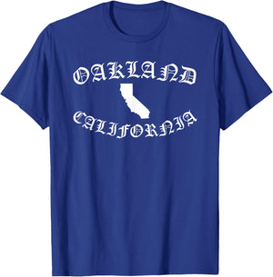 Oakland California Bear Retro East Bay Area SF 510 Norcal T-Shirt - T-Shirt | Royal