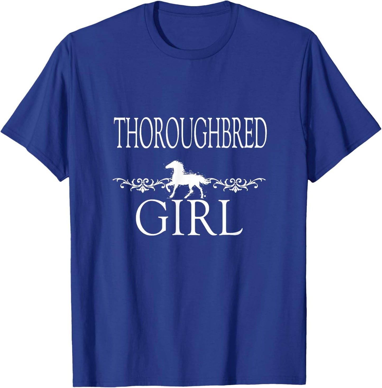 Thoroughbred Girl Horse T-Shirt - T-Shirt | Royal