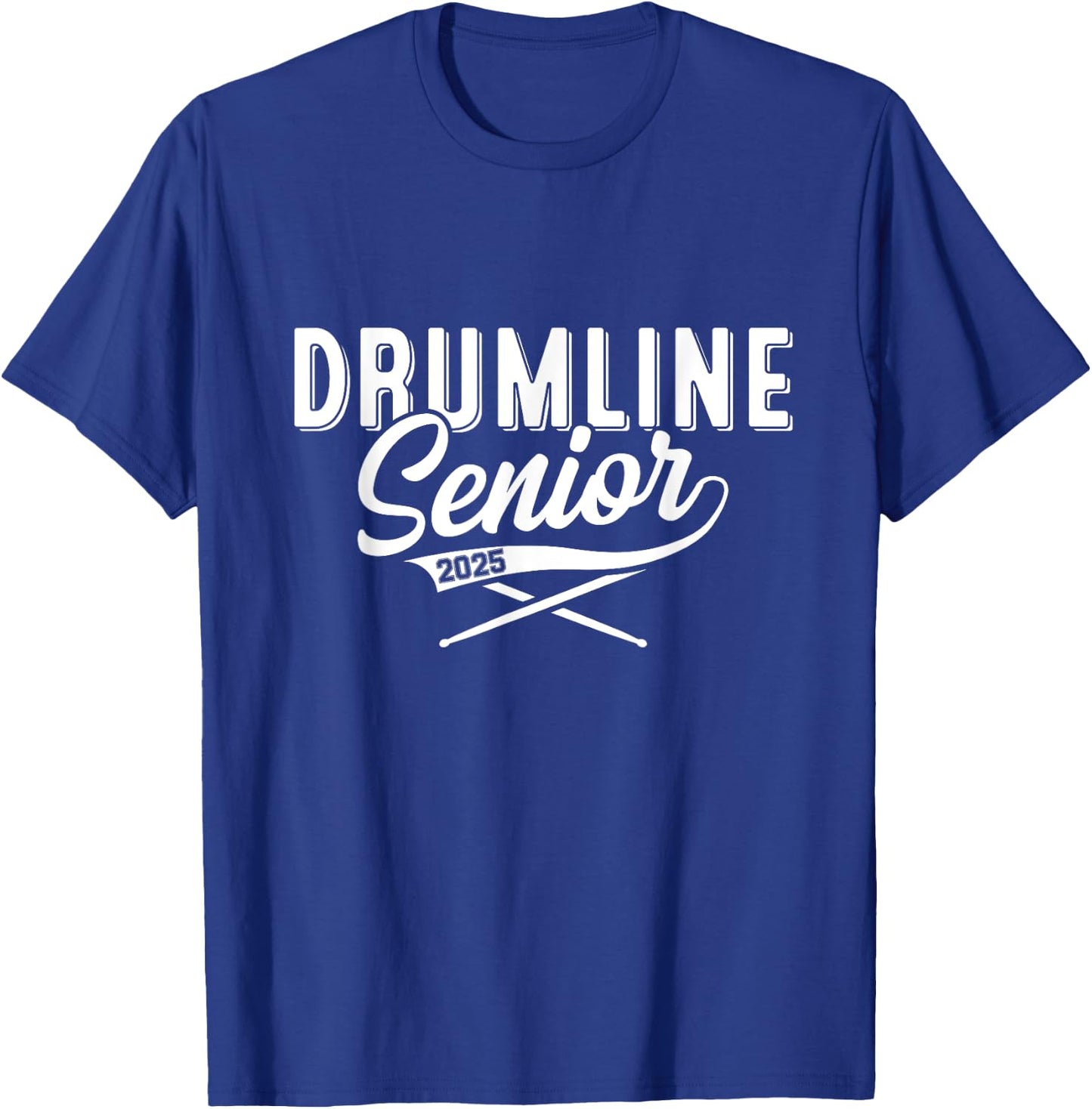 Drumline Senior class of 2025 band senior 2025 drum T-Shirt - T-Shirt | Royal