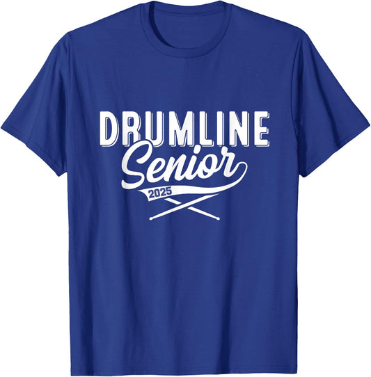 Drumline Senior class of 2025 band senior 2025 drum T-Shirt - T-Shirt | Royal