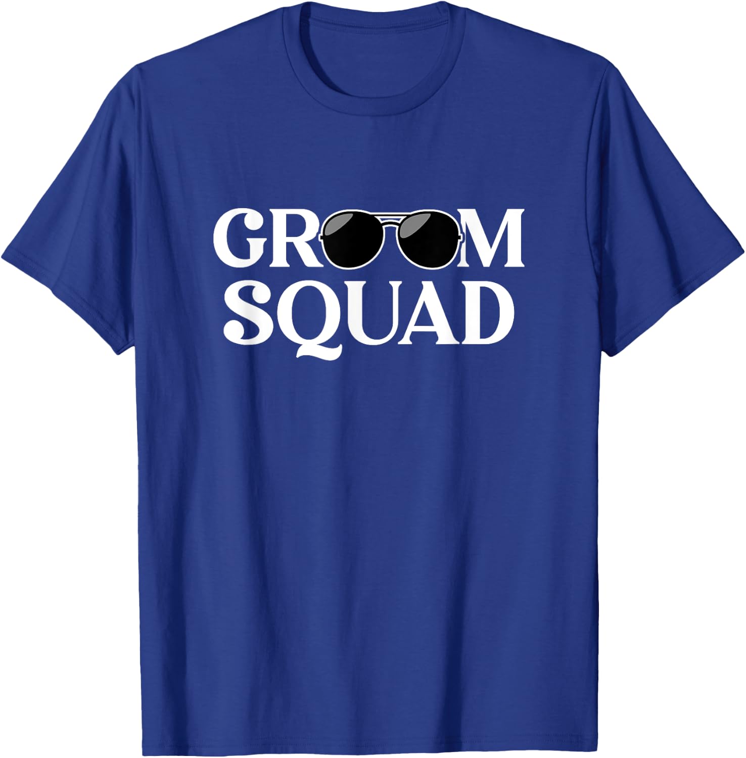 Groom Squad Sunglasses Wedding Bachelor Party Matching T-Shirt - T-Shirt | Royal