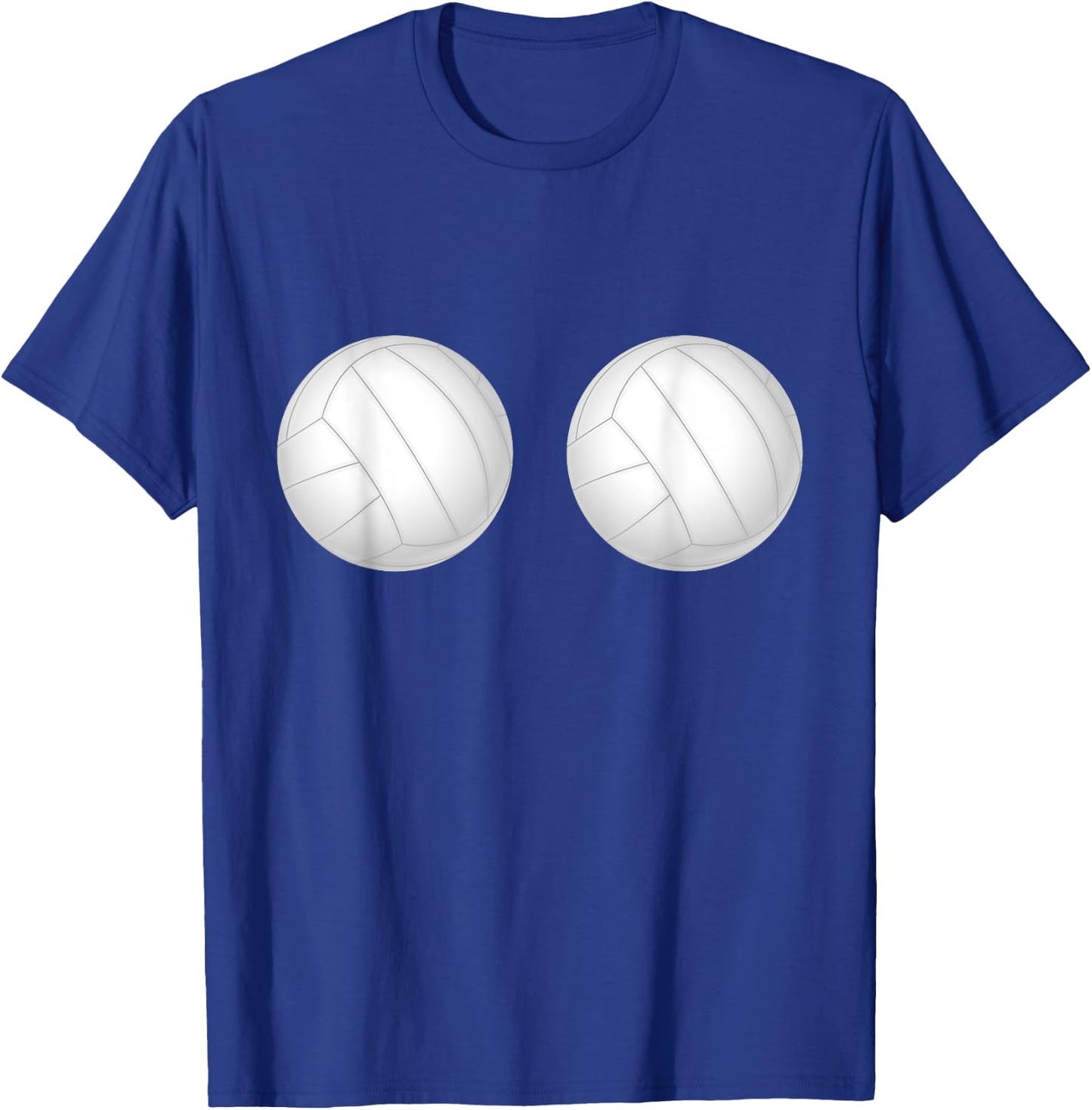 Volleyball Player Boobs Funny T-Shirt - T-Shirt | Royal