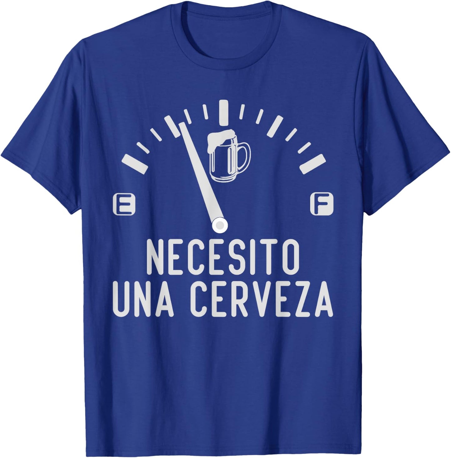 Necesito Una Cerveza Funny Mexican Beer Drinking Party T-Shirt - T-Shirt | Royal