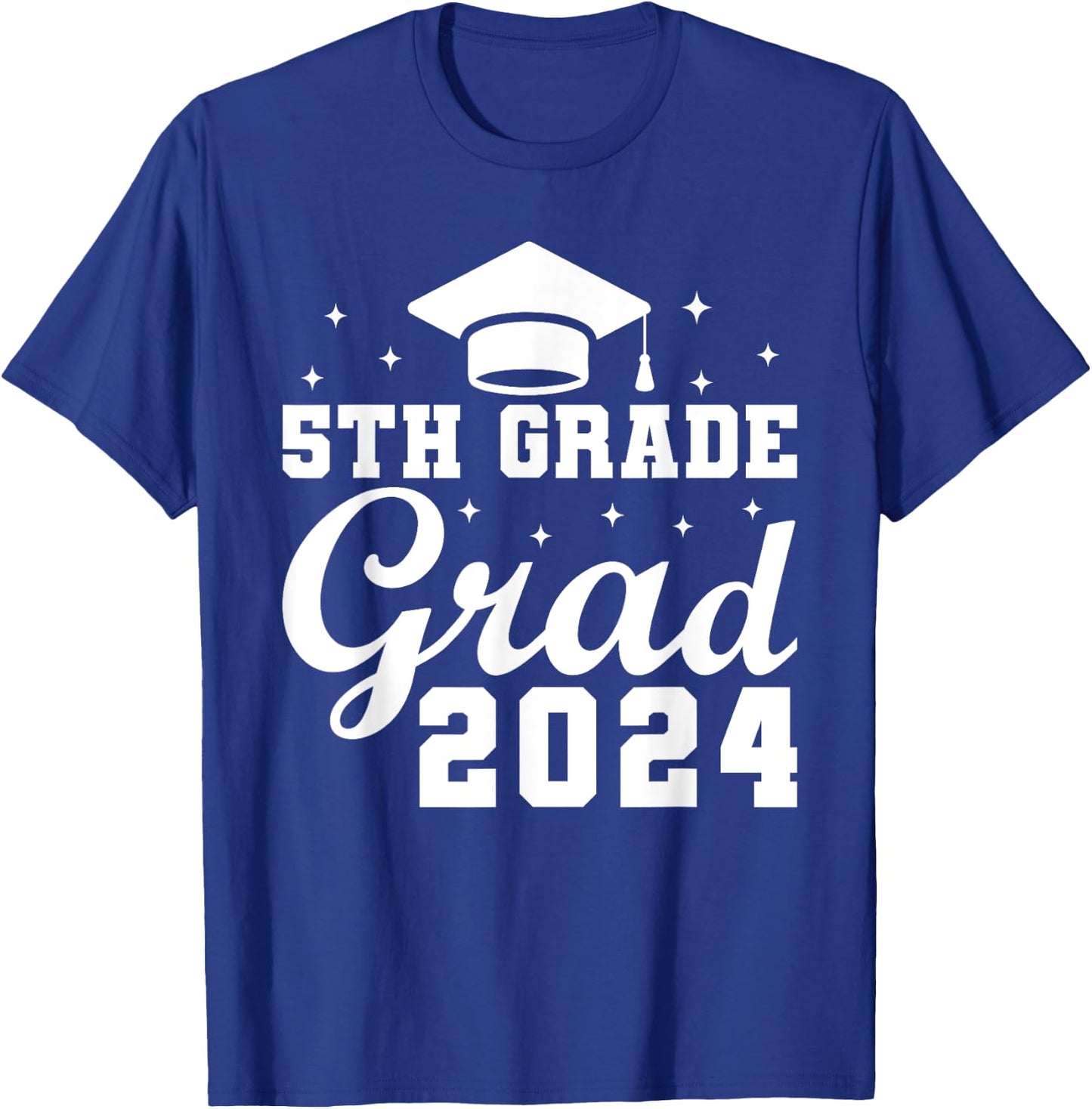 Class of 2024 5th Grade Grad 2024 Last Day of School T-Shirt - T-Shirt | Royal