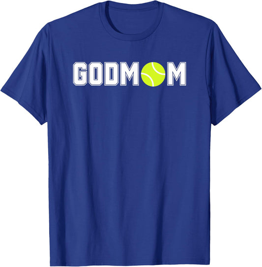 Tennis Godmom Godmother T-Shirt - T-Shirt | Royal