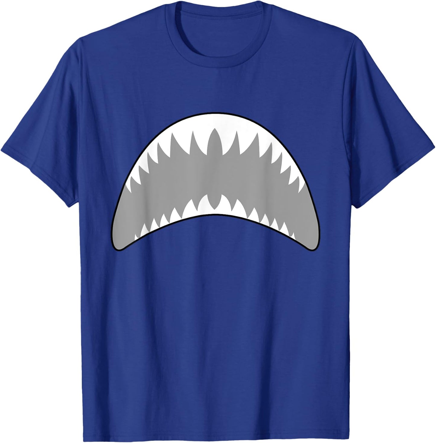 Shark mouth jaw lazy easy costume for halloween party T-Shirt - T-Shirt | Royal