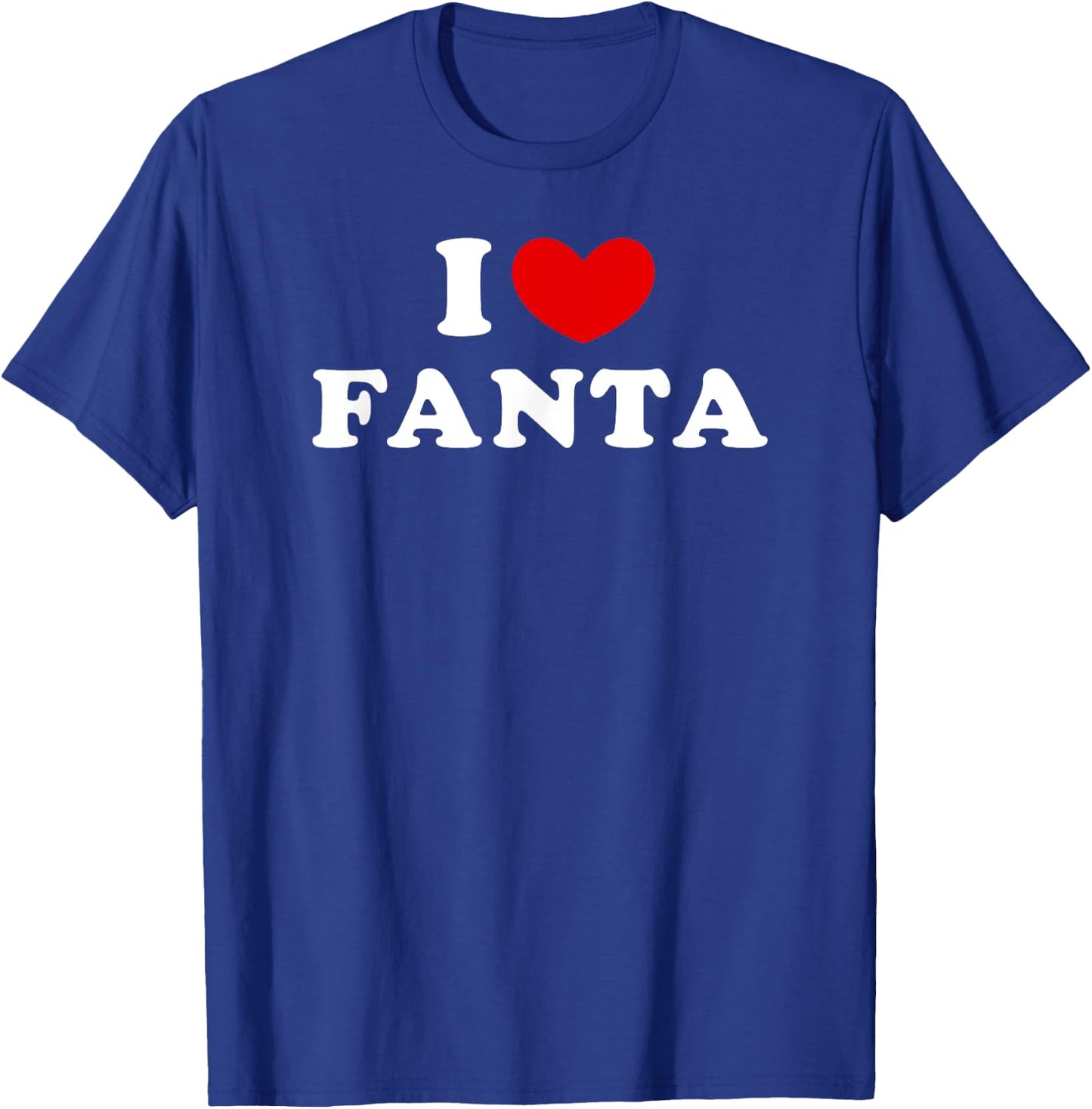 I Love Fanta, I Heart Fanta , Small, Black T-Shirt - T-Shirt | Royal