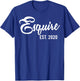 Esquire est 2020 Graduation Gift Esquires est. 2020 T-Shirt - T-Shirt | Royal