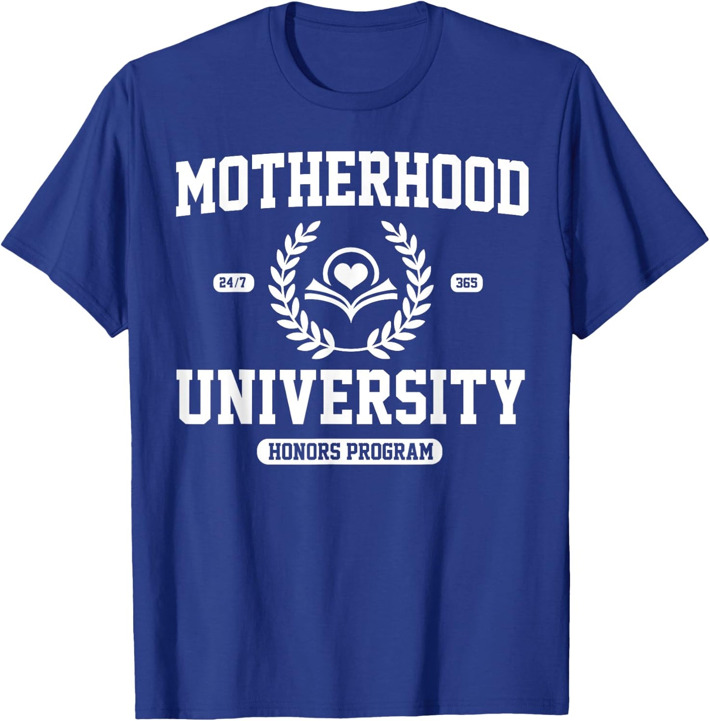 Funny Mom University Daughter Bonus Expecting Motherhood T-Shirt - T-Shirt | Royal