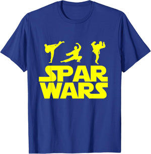 Spar Wars Taekwondo MMA Karate T Shirt T-Shirt - T-Shirt | Royal