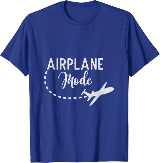 Airplane Mode funny Travel T-Shirt - T-Shirt | Royal