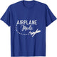 Airplane Mode funny Travel T-Shirt - T-Shirt | Royal