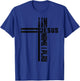 In Jesus Name I Play Drum Drummer Vintage Cross Drumsticks T-Shirt - T-Shirt | Royal