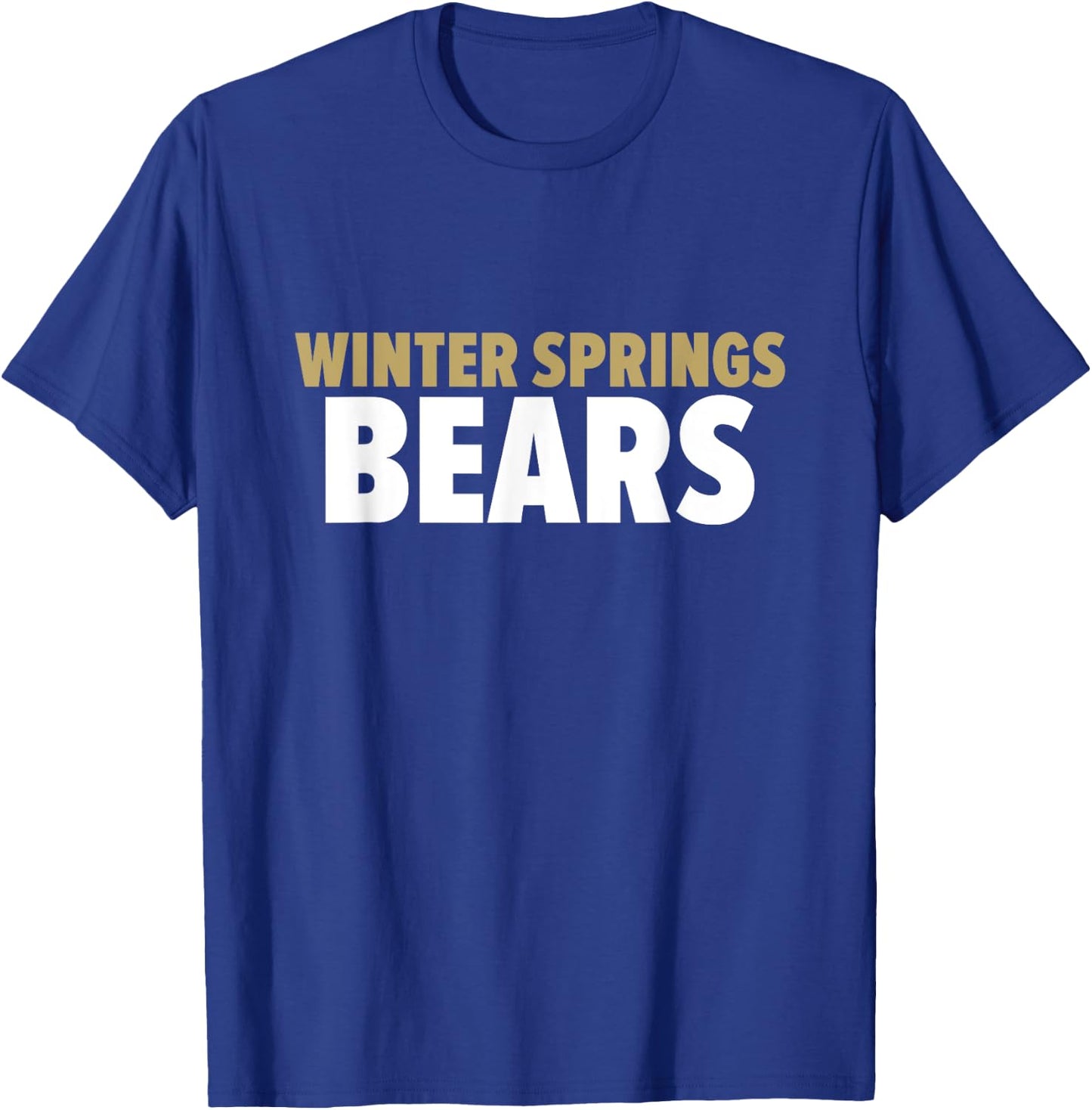 Winter Springs Bears Bold T-Shirt - T-Shirt | Royal