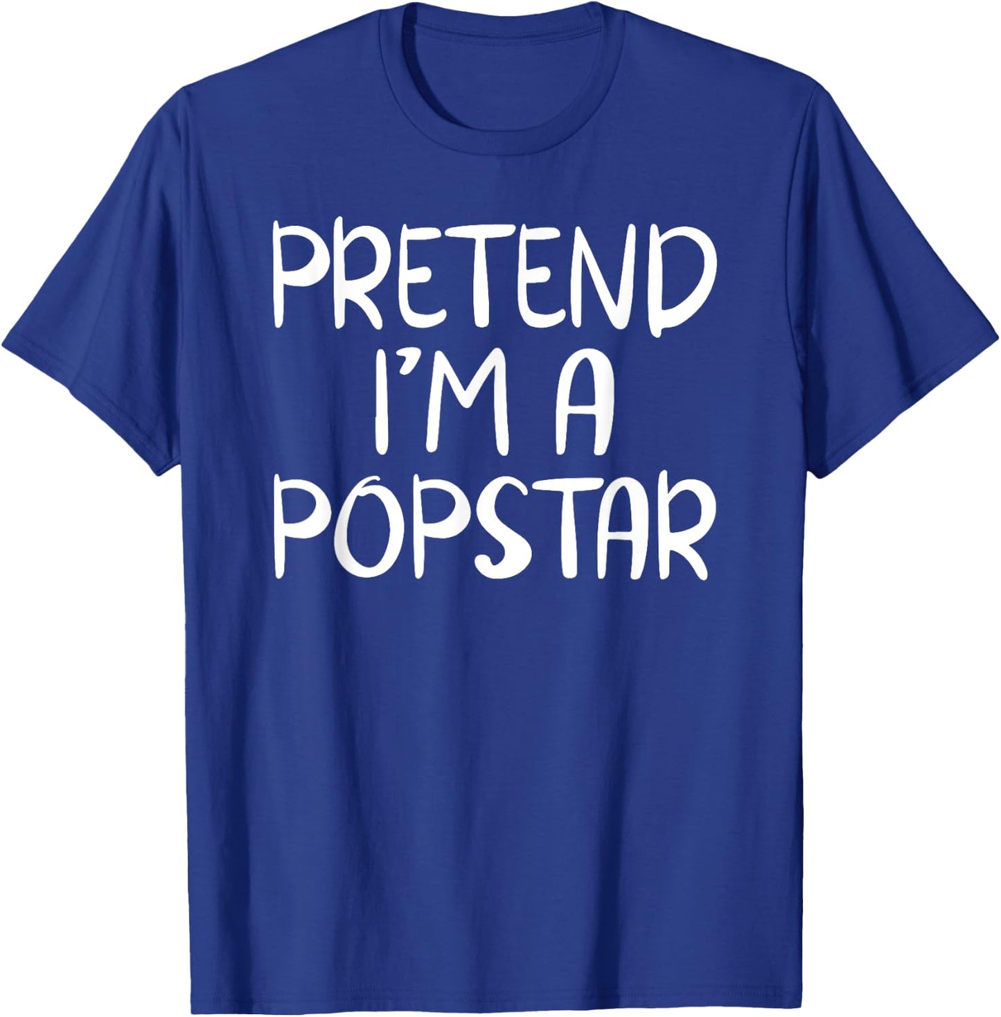 Pretend I'm A Popstar Costume Family Group Lazy Halloween T-Shirt - T-Shirt | Royal