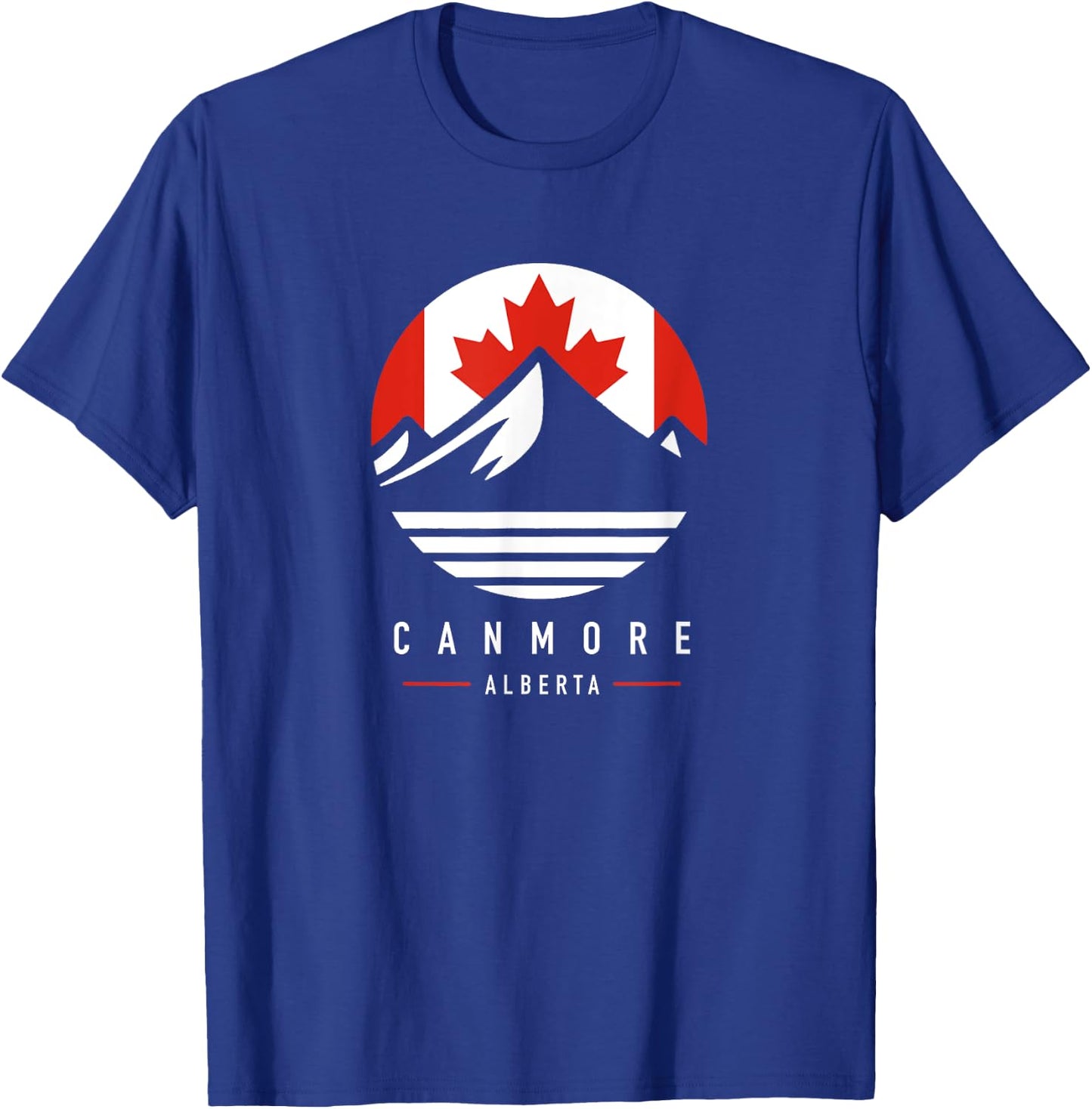 Canmore Alberta | Canmore Canada Mountains T-Shirt - T-Shirt | Royal
