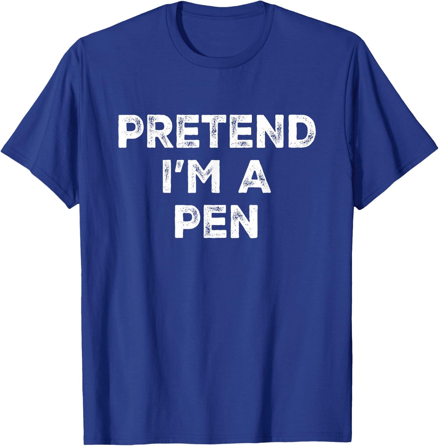 Pretend I'm A Pen Lazy Halloween Costume T-Shirt - T-Shirt | Royal