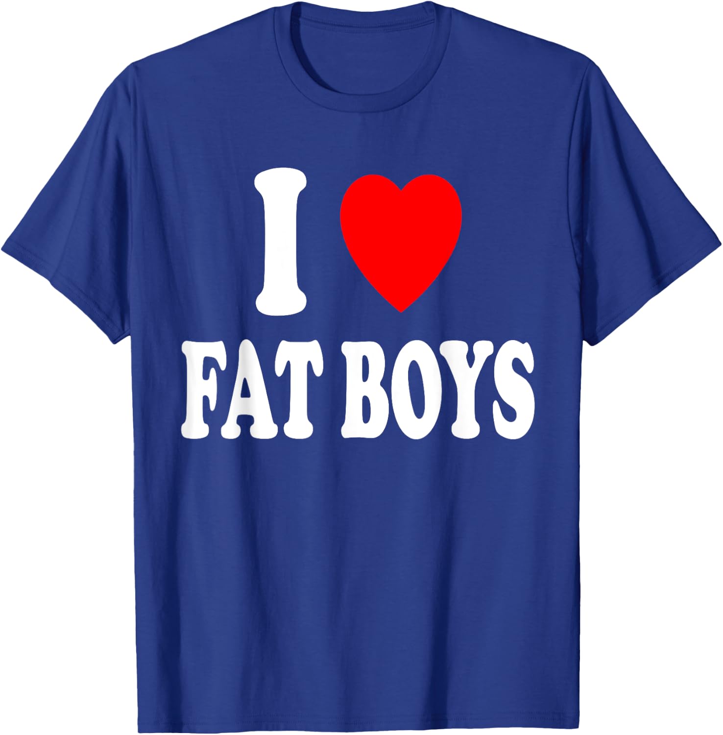 I Heart (Love) Fat Boys Attraction Chubby Chaser T-Shirt - T-Shirt | Royal