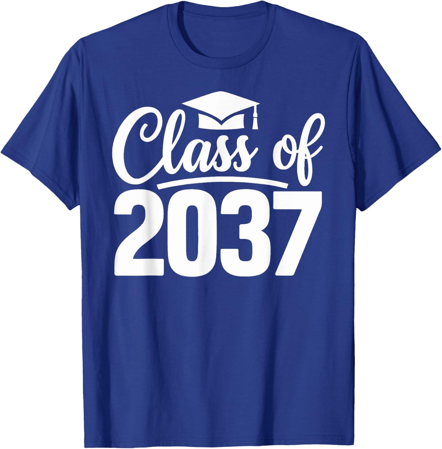 Class of 2037 Grow with Me First Day of School Graduation T-Shirt - T-Shirt | Royal