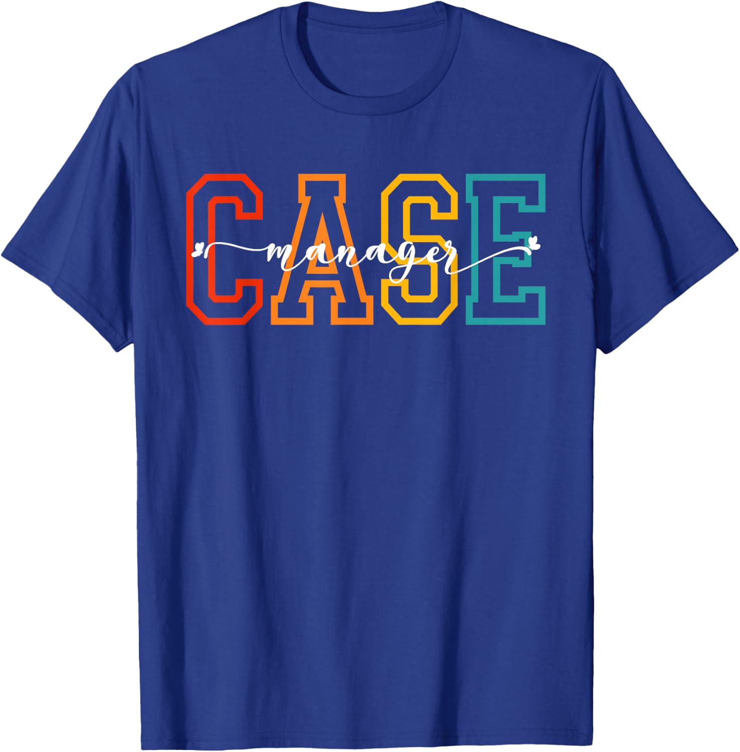 Case Management Retro Nurse Case Manager T-Shirt - T-Shirt | Royal