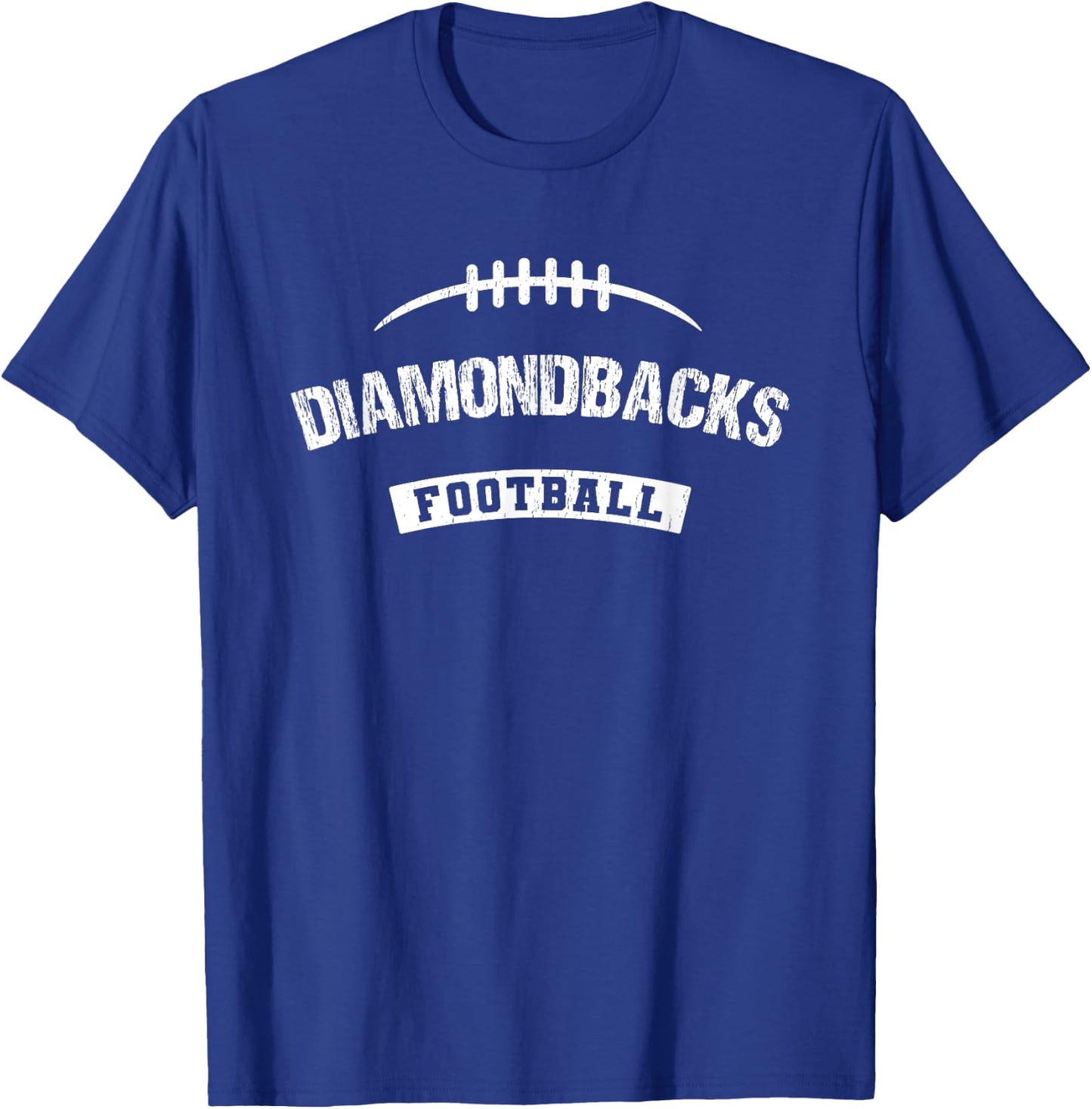 Diamondbacks Century Football Distressed HS T-Shirt - T-Shirt | Royal