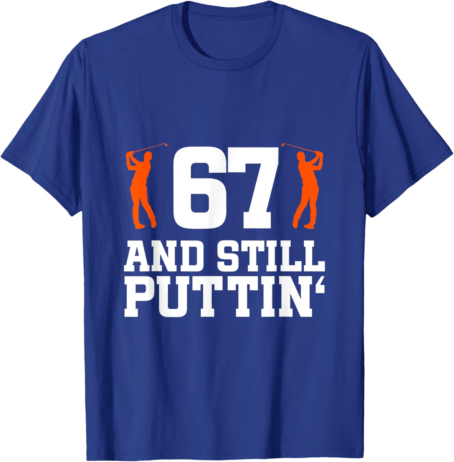 67th Birthday Golf 67 Years Old Golf Player Birthday T-Shirt - T-Shirt | Royal